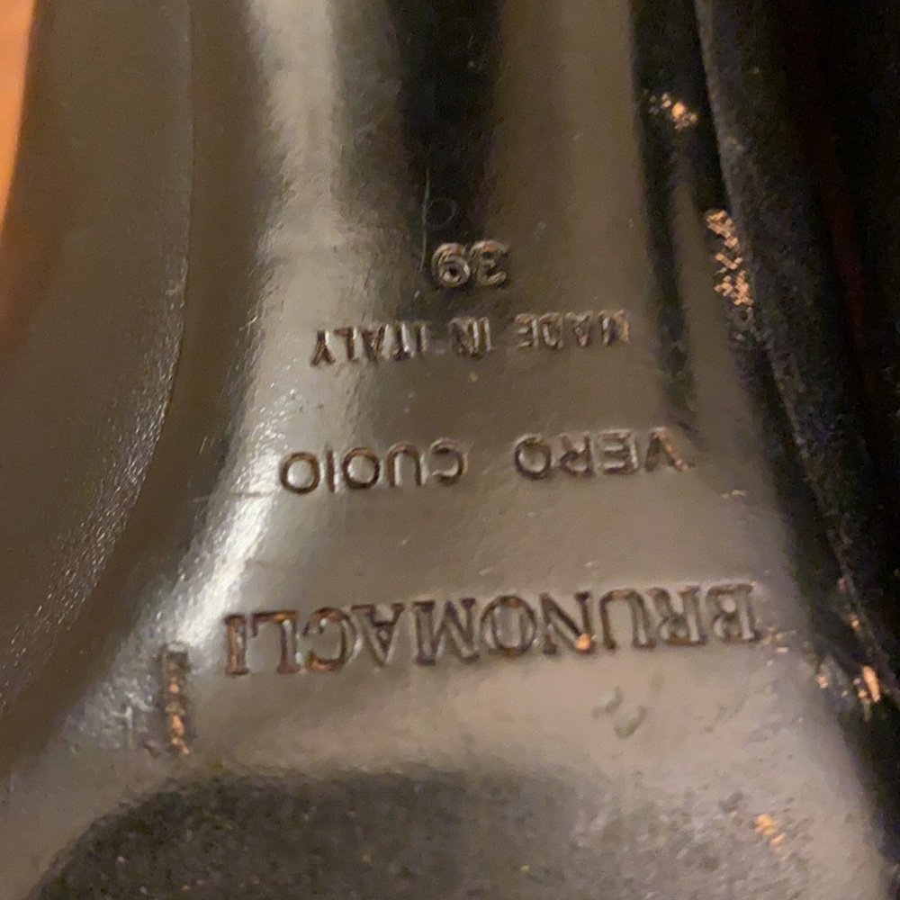 Bruno Magli black leather Authentic vintage heels 39M - Picture 10 of 14